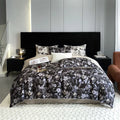 Axyaa 800TC Egyptian Cotton Bedding Set, Vintage Oil Print Style, Luxury Sheets