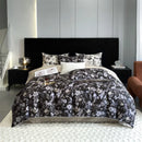 Axyaa 800TC Egyptian Cotton Bedding Set, Vintage Oil Print Style, Luxury Sheets