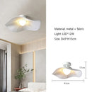 Axyaa Nordic Fabric Cream LED Chandelier Wabi Sabi Style Loft Pendant Lights