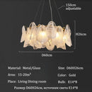 Axyaa Crystal Chandelier LED Pendant Lamp - Luxury Home Decor Lighting