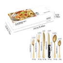 Axyaa 1010 Stainless Steel Tableware Set with Steak Knife and Dessert Spoon