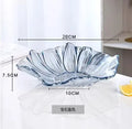 Axyaa Melon Seed & Fruit Plate Set on Crystal Glass Coffee Table