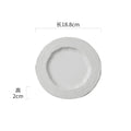 Axyaa Matte Wave Texture Ceramic Plate Set