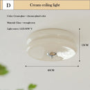 Axyaa Nordic Cream Glass Egg Tart Ceiling Lamps