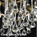 Axyaa Teardrop Crystal Chandelier - Vintage Bronze Tree Branch Hanging Light