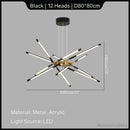 Axyaa Modern Simple Living Room Pendant Lights Fashion Chandelier Loft Decor