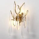 Axyaa Crystal Teardrop Wall Lamp: Luxury Living Room Bedroom Lighting Branch Decoration