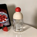 Axyaa Double Layer Glass Water Bottle Matcha Coffee Ice Cup Lid Gift
