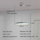 Axyaa Nordic LED Chandelier Macaron Saucer Bar Pendant Light for Living Bedroom