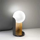 Axyaa Nordic Glass Shade Table Lamp LED Desk Light for Home Decor