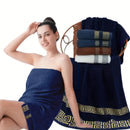 Axyaa Cotton Bath Towel Set, Embroidered Gift, 140x70cm, Various Colors