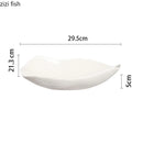 Axya Ceramic Irregular 10/12 Inch Dinner Plate Set for Dining and Serving
