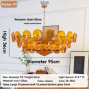 Axyaa Murano Glass Chandeliers: Luxury LED Pendant Lights for Elegant Decor