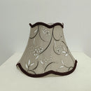 Axyaa European Retro Fabric Lampshade with Bead Tassel Accents