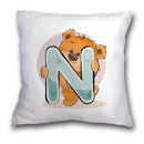 Axyaa Cartoon Bear Pillowcase - Decorative Cushion Cover for Sofa or Children's Room