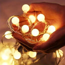 Axyaa Ball LED String Lights for Home Garden Party Christmas Decor