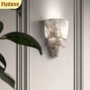 Axyaa Marble Wall Lamp: French Minimalist LED Decor for Living Room, Balcony, Bedside