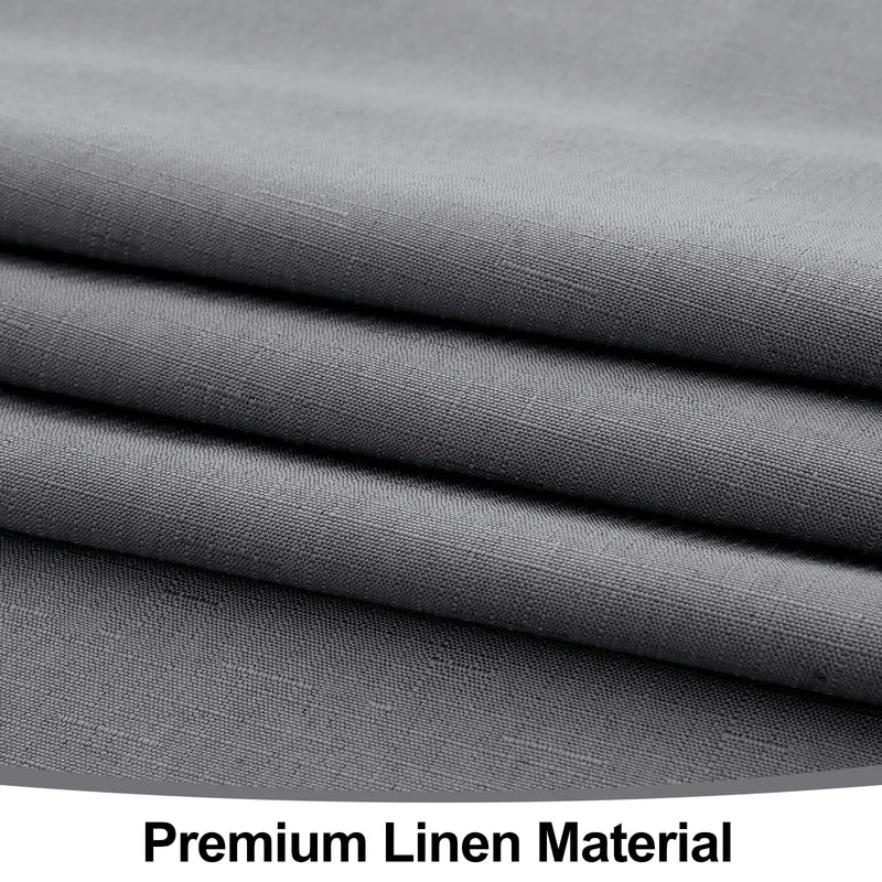 Axyaa Faux Linen Waterproof Tablecloth for Kitchen Dining.