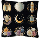 Axyaa Ramadan Floral Crescent Moon Fasting Lamp Pillowcase