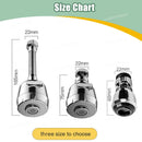 Axyaa Faucet Extender Bubbler 360° Rotatable Nozzle Adapter for Kitchen Bathroom