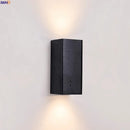 Axyaa Black Travertine LED Wall Sconce Reading Lamp