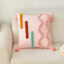 Axyaa Bohemian Tufted Cushion Cover for Sofa, Removable Washable Pillowcase
