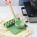 Axyaa Silicone Kitchen Utensils Set - Non-stick Cookware Spatula, Egg Beaters, Shovel & Wooden Handle