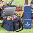 Axyaa Double Layers Tote Cooler Lunch Bag | Large Capacity Travel Picnic Box