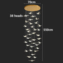 Axyaa Modern LED Pendant Chandelier for Staircase & Living Room Decor