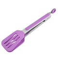 Axyaa Silicone Food Tong Stainless Steel BBQ Tongs Heat Resistant Kitchen Clips