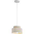Axyaa Nordic LED Pendant Lamp Cream Resin Hanging Light Fixtures