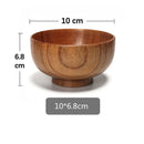 Axyaa Wooden Soup Bowl: Natural Salad Noodles Rice Bowls Home Kitchen Tableware