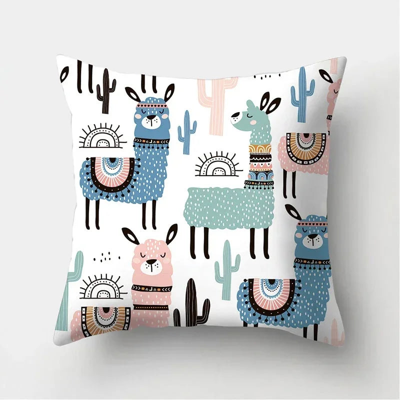 Axyaa Decorative Cushions Pillowcase - Soft Polyester Throw Pillow Cover for Sofa Décor