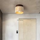 Axyaa Yellow Cave Stone Ceiling Lamp - Wabi-sabi Inspired LED Light for Home Decor