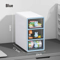 Axyaa Transparent Desktop Storage Drawer Box - Office Stationery & Cosmetics Organizer