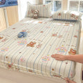 Axyaa 100% Cotton Mattress Protector Cover - Single Piece, Non-slip, Dustproof