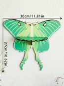 Axyaa Green Butterfly Crystal Wall Shelf - Elegant Home Decor & Storage Solution