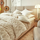 Axyaa Plush Cashmere Duvet Cover, Double-sided Fleece Comforter, Winter Warmth Blanket
