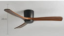 Axyaa Retro Solid Wood Ceiling Fan for Restaurants, Bedrooms & Home - Variable Frequency Electric