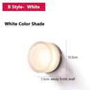 Axyaa Round Wall Lamp LED Sconce Amber Smoky Gray Shade Nordic Home Decor