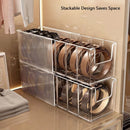 Axyaa Expandable Belt Organizer with Dividers: Clear Snack Storage Box