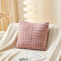 Axyaa Soft Throw Pillowcase With Vertical and Horizontal Lines, 45x45cm