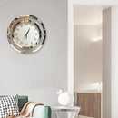 Axya Glass Wall Clock: Elegant Decorative Electronic Clock for Modern Living Room