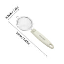 Axyaa Stainless Steel Flour Sieve Flat Handle Filter Screen Juice Scoop