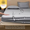 Axyaa Waterproof Bedsheet Set with Breathable Mattress Protector