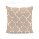 Axyaa Beige Geometric Lace Cushion Cover 45X45cm for Living Room Decor