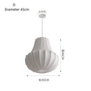Axyaa Designer Silk Pendant Lamp: Elegant LED Lighting for Dining Room & Kitchen Island