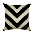 Axyaa Abstract Geometry Linen Pillowcase 45*45cm Square Home Sofa Decor Cover