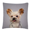 Axyaa Dog Art Print Polyester Cushion Cover for Home Sofa Car Decor