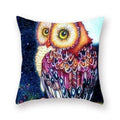 Axyaa Animal Print Pillow Cover - 45x45cm Square Polyester Decorative Cushion